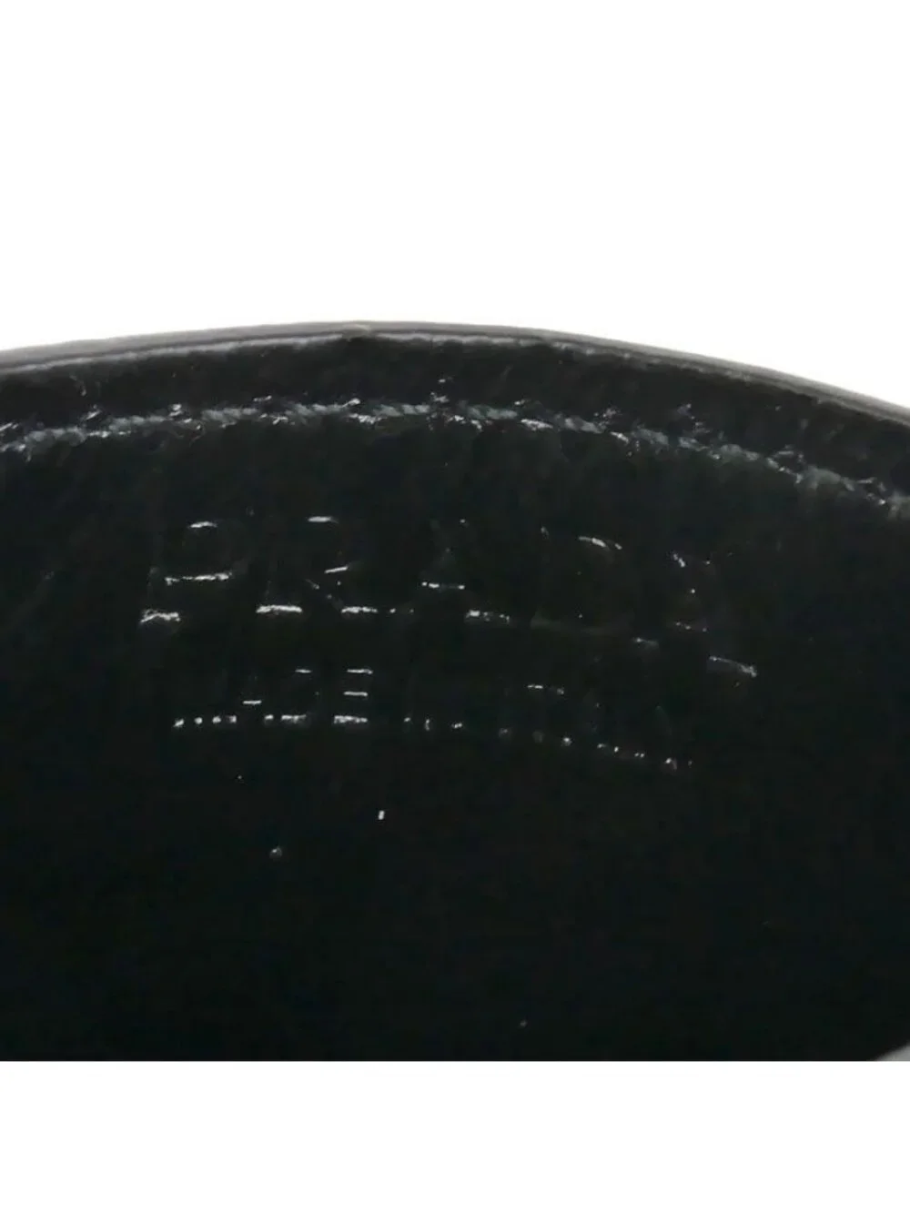 Prada Soft Looks Triangle Logo Card Case Black
